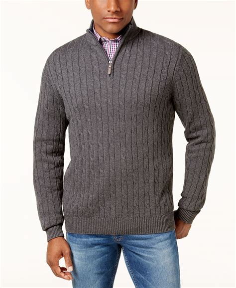 macy's quarter zip mens